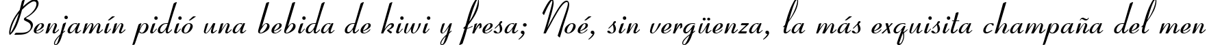 Пример написания шрифтом Coronet текста на испанском