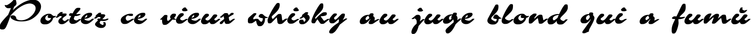 Пример написания шрифтом Corrida Bold текста на французском