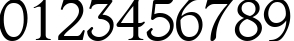 Пример написания цифр шрифтом Cotlin