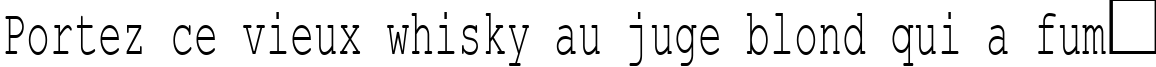 Пример написания шрифтом Courier New Cyr60n текста на французском