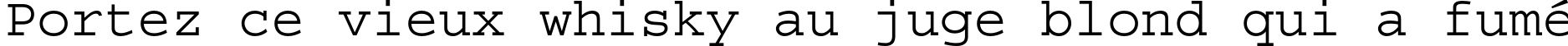 Пример написания шрифтом Courier Std Medium текста на французском