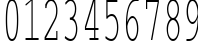 Пример написания цифр шрифтом CourierCTT_50