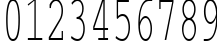 Пример написания цифр шрифтом CourierCTT_55