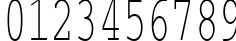 Пример написания цифр шрифтом CourierCTT_60