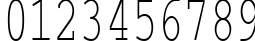 Пример написания цифр шрифтом CourierCTT_65