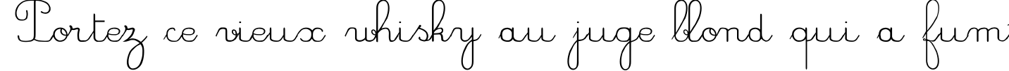 Пример написания шрифтом CrayonL текста на французском