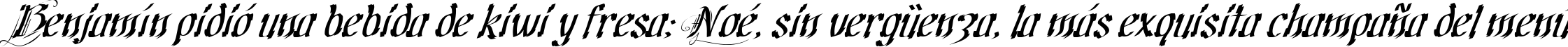 Пример написания шрифтом Cretino текста на испанском