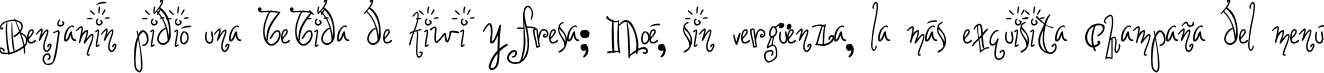 Пример написания шрифтом Croissant текста на испанском