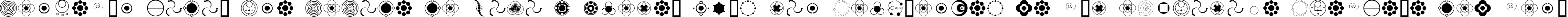 Пример написания шрифтом Crop Circle Dingbats текста на испанском