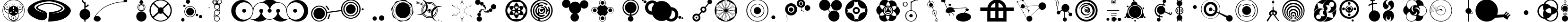Пример написания английского алфавита шрифтом CropBats AOE