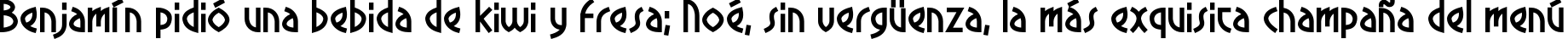 Пример написания шрифтом CrowBeak текста на испанском