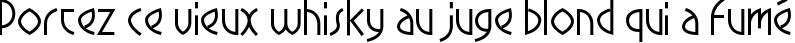 Пример написания шрифтом CrowBeakLight текста на французском