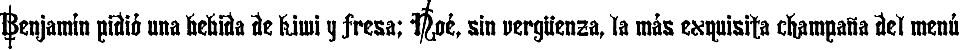 Пример написания шрифтом Crusades текста на испанском