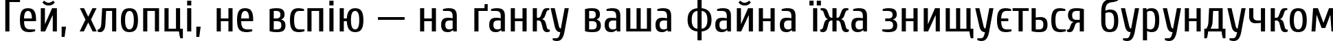 Пример написания шрифтом Cuprum текста на украинском