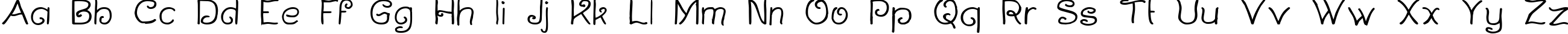 Пример написания английского алфавита шрифтом Curlmudgeon