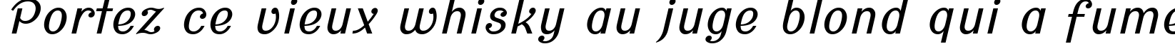 Пример написания шрифтом Cursive Sans текста на французском