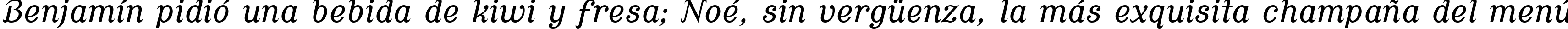 Пример написания шрифтом Cursive Serif текста на испанском
