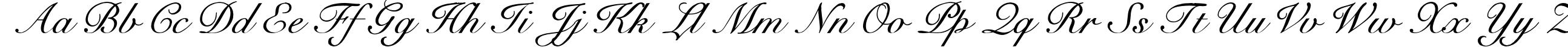 Пример написания английского алфавита шрифтом CygnetRound