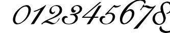 Пример написания цифр шрифтом CygnetRound