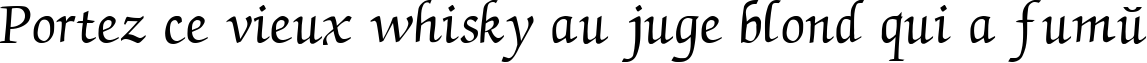 Пример написания шрифтом CyrillicChancellor текста на французском