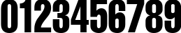 Пример написания цифр шрифтом CyrillicCompressed_85