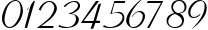 Пример написания цифр шрифтом CyrillicRibbon