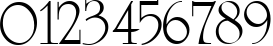 Пример написания цифр шрифтом CyrillicUniversity