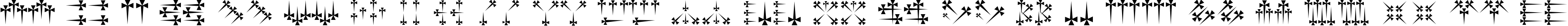 Пример написания английского алфавита шрифтом Daggers Regular