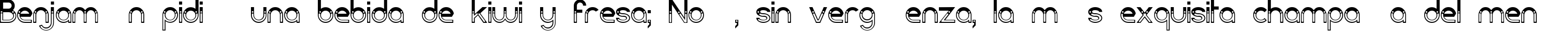 Пример написания шрифтом Dark Bastion текста на испанском