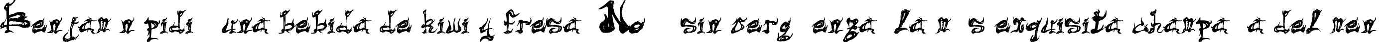 Пример написания шрифтом Dark Flame текста на испанском