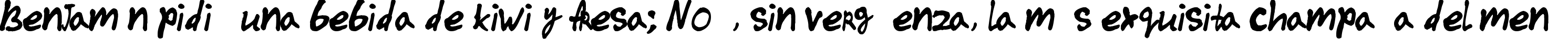 Пример написания шрифтом Darth Emil текста на испанском