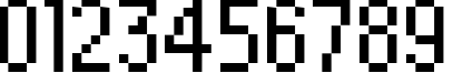 Пример написания цифр шрифтом David Sans Condensed