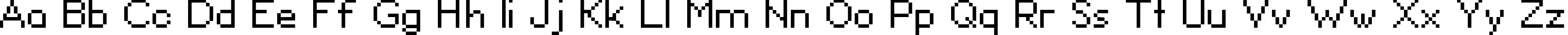 Пример написания английского алфавита шрифтом David Sans