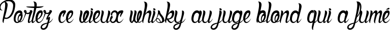 Пример написания шрифтом Deadly Inked текста на французском