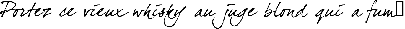 Пример написания шрифтом dearJoe four текста на французском