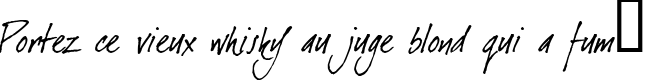 Пример написания шрифтом DearJoe Italic текста на французском