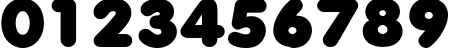 Пример написания цифр шрифтом Debussy