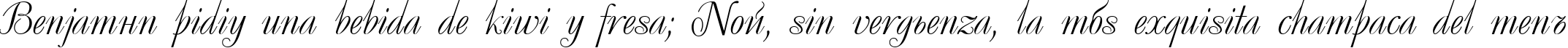 Пример написания шрифтом Decor Cyrillic текста на испанском