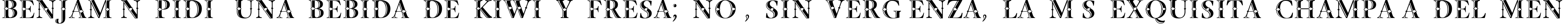 Пример написания шрифтом Decor Initial текста на испанском