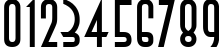 Пример написания цифр шрифтом Decor3di