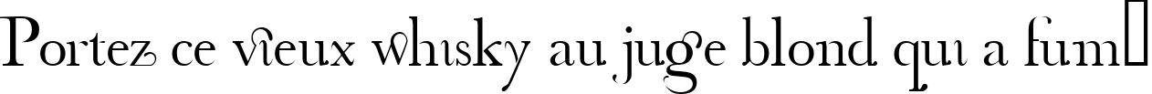 Пример написания шрифтом decorative fontFINAL текста на французском
