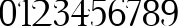 Пример написания цифр шрифтом decorative fontFINAL