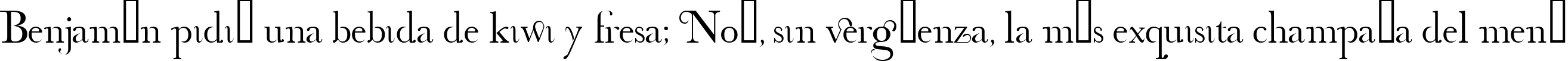Пример написания шрифтом decorative fontFINAL текста на испанском