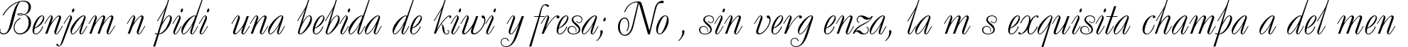 Пример написания шрифтом DecorC текста на испанском