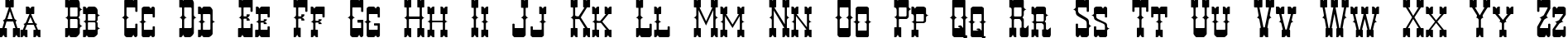 Пример написания английского алфавита шрифтом Decree Art Two