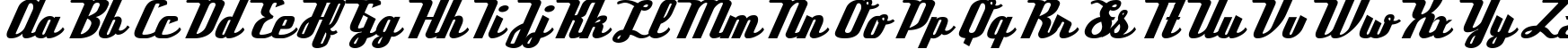 Пример написания английского алфавита шрифтом Deftone Stylus