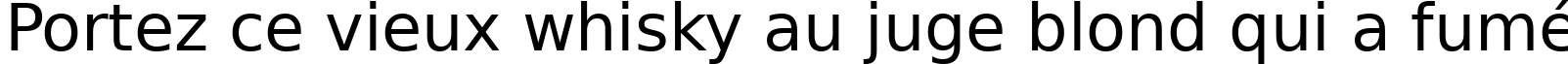 Пример написания шрифтом DejaVu Sans текста на французском