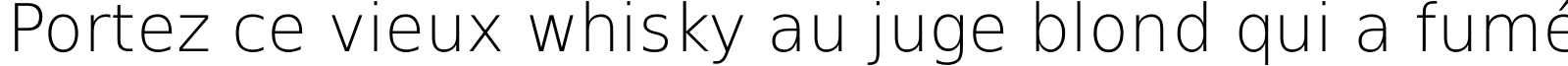 Пример написания шрифтом DejaVu Sans ExtraLight текста на французском
