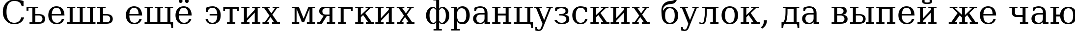 Пример написания шрифтом DejaVu Serif текста на русском