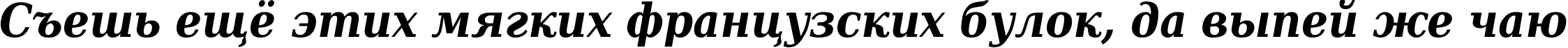 Пример написания шрифтом DejaVu Serif Condensed Bold Italic текста на русском